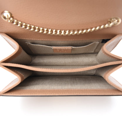 Gucci Dollar Calfskin Small Interlocking G Shoulder Bag Camelia 4 of 9