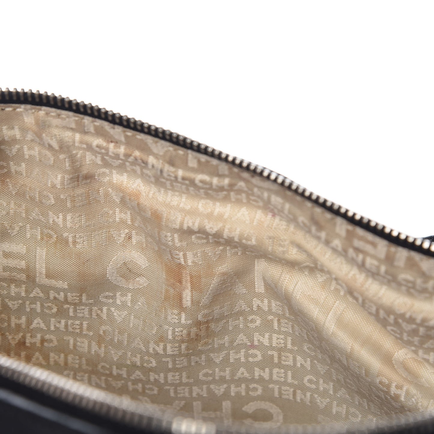 Tweed Lambskin Shoulder Bag Black
