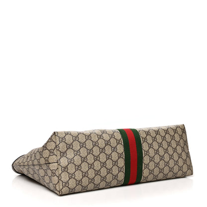 Gucci GG Supreme Monogram Medium Ophidia Shopping Tote Brown 4 of 12