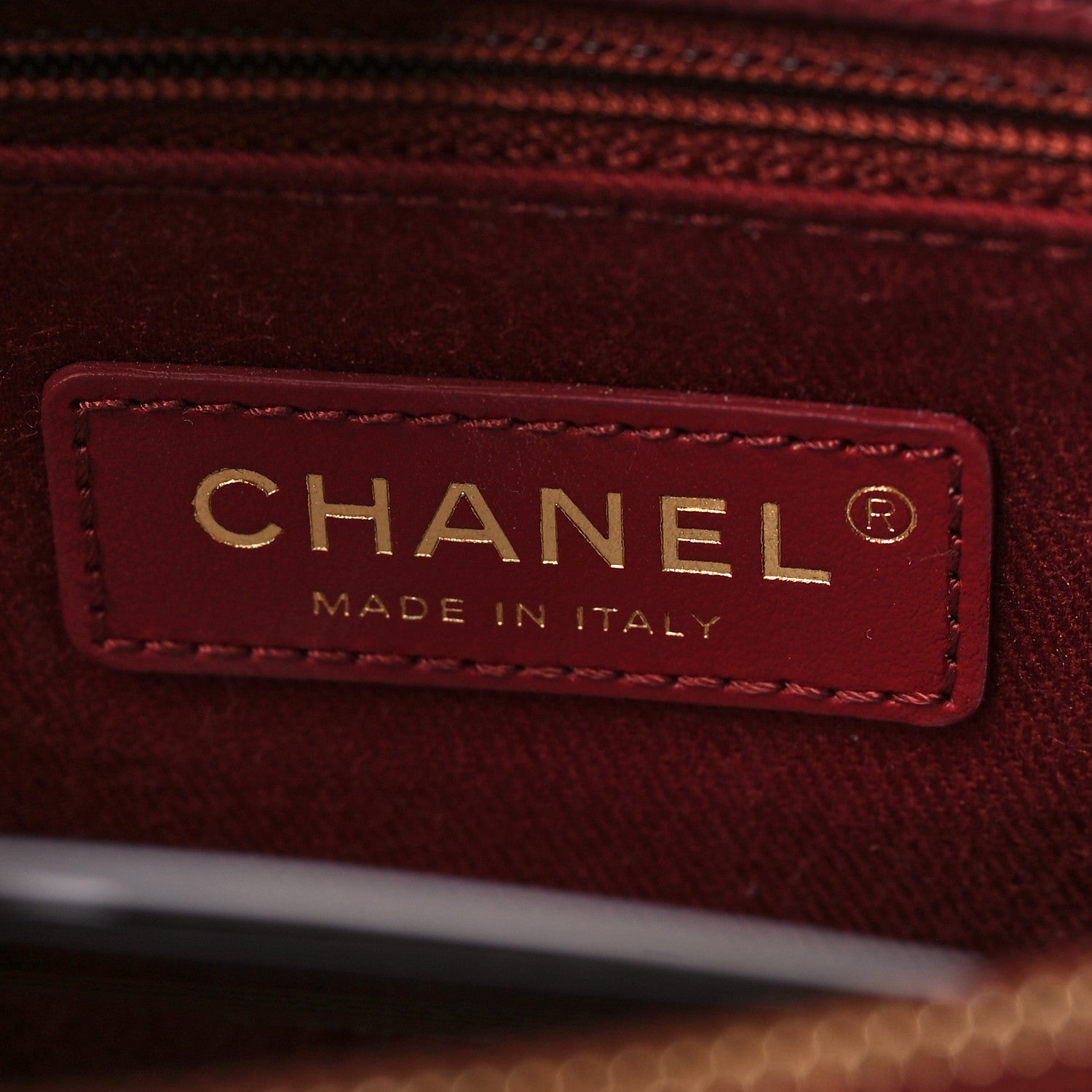 Chanel Caviar Quilted Small Coco Handle Flap Burgundy 6 of 9