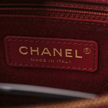 Chanel Caviar Quilted Small Coco Handle Flap Burgundy 6 of 9