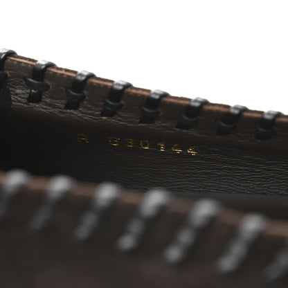 Chanel Suede Lambskin CC Cap Toe Stitched Flats 40 Brown 9 of 9