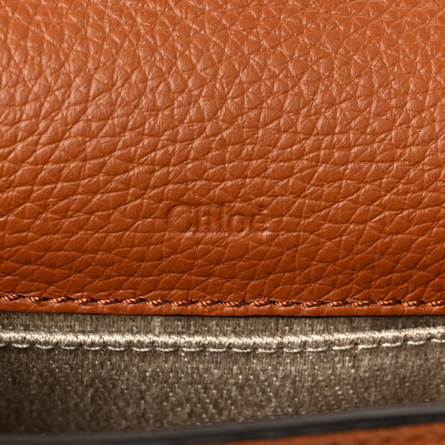 Chloe Calfskin Nano Marcie Saddle Bag Tan 5 of 7