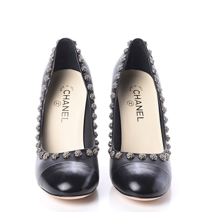 Chanel Lambskin Camellia Pumps 41.5 Black 2 of 7