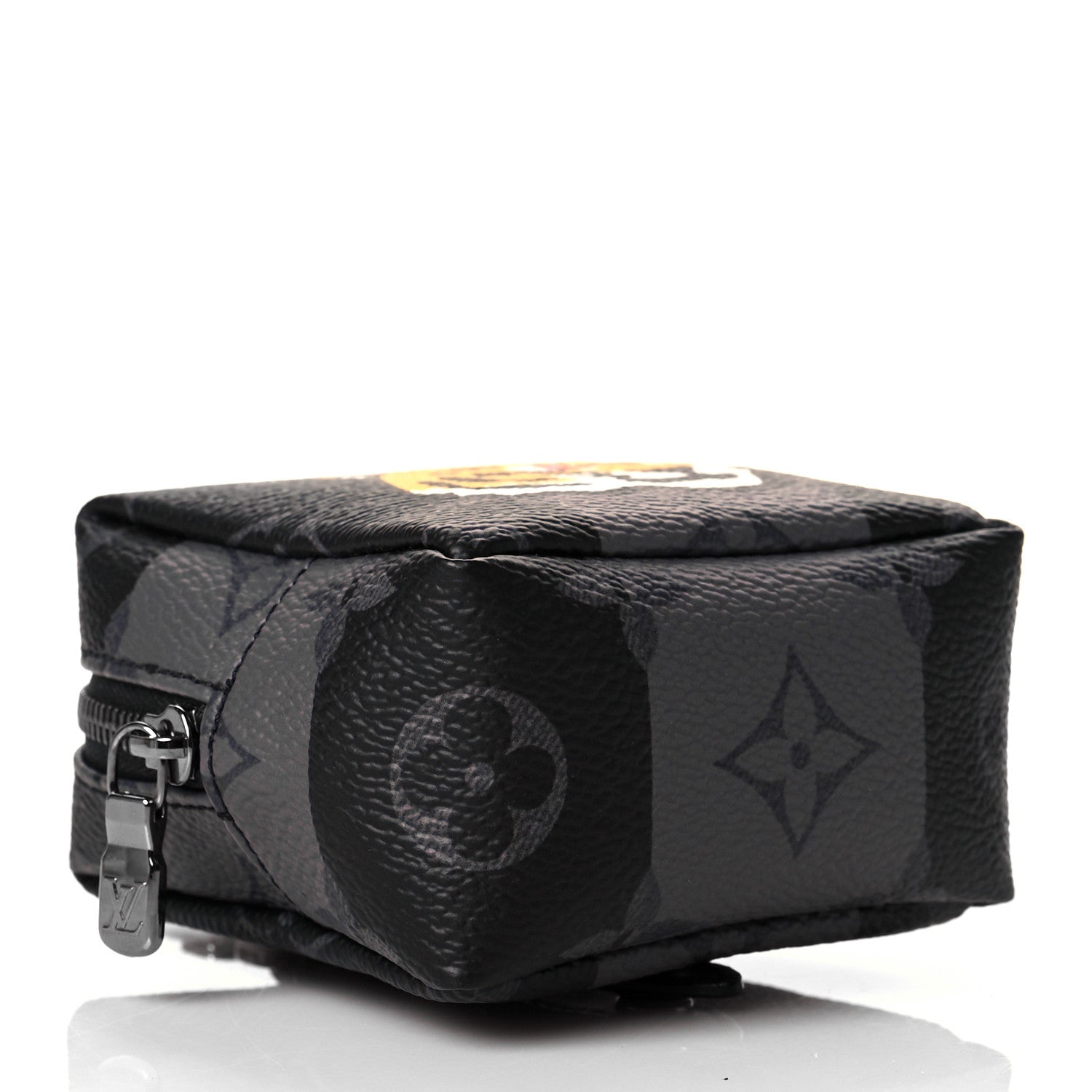 Louis Vuitton Monogram Eclipse LV Made Squared Pouch Bag Charm 4 of 10