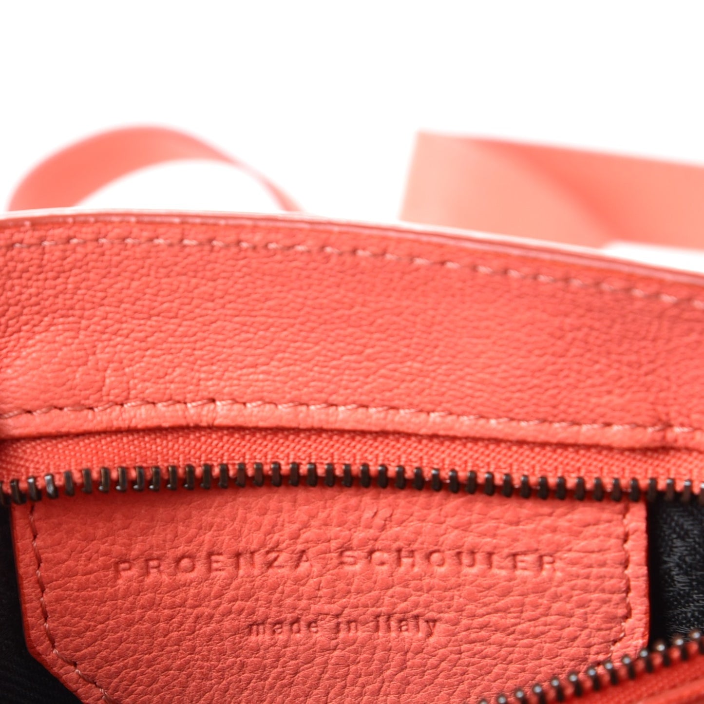 Lambskin PS1 Pouch Messenger Neon Coral