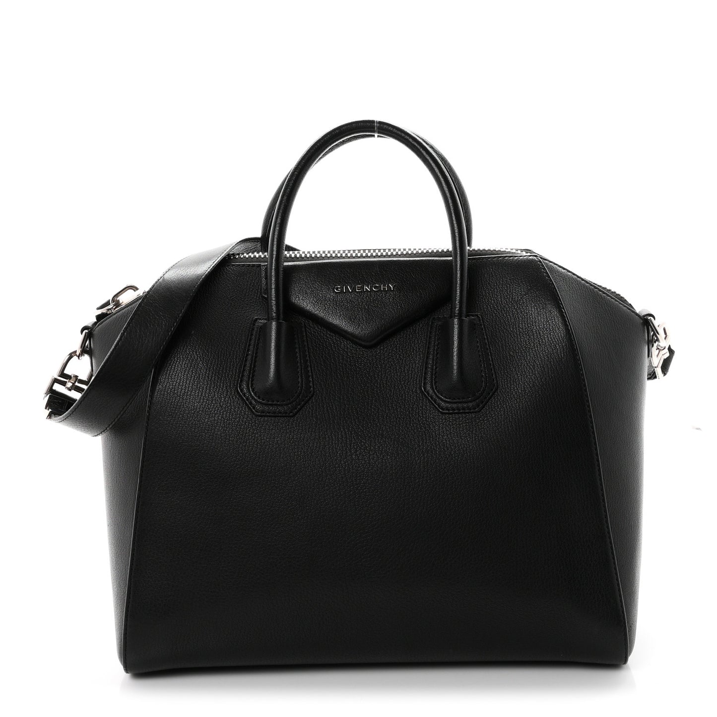 Sugar Goatskin Medium Antigona Black
