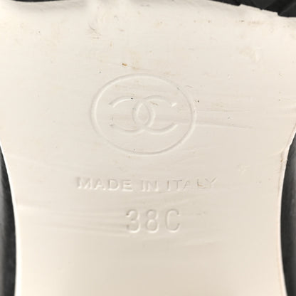 Chanel PVC Lambskin Logo Mules 38 Black 13 of 14