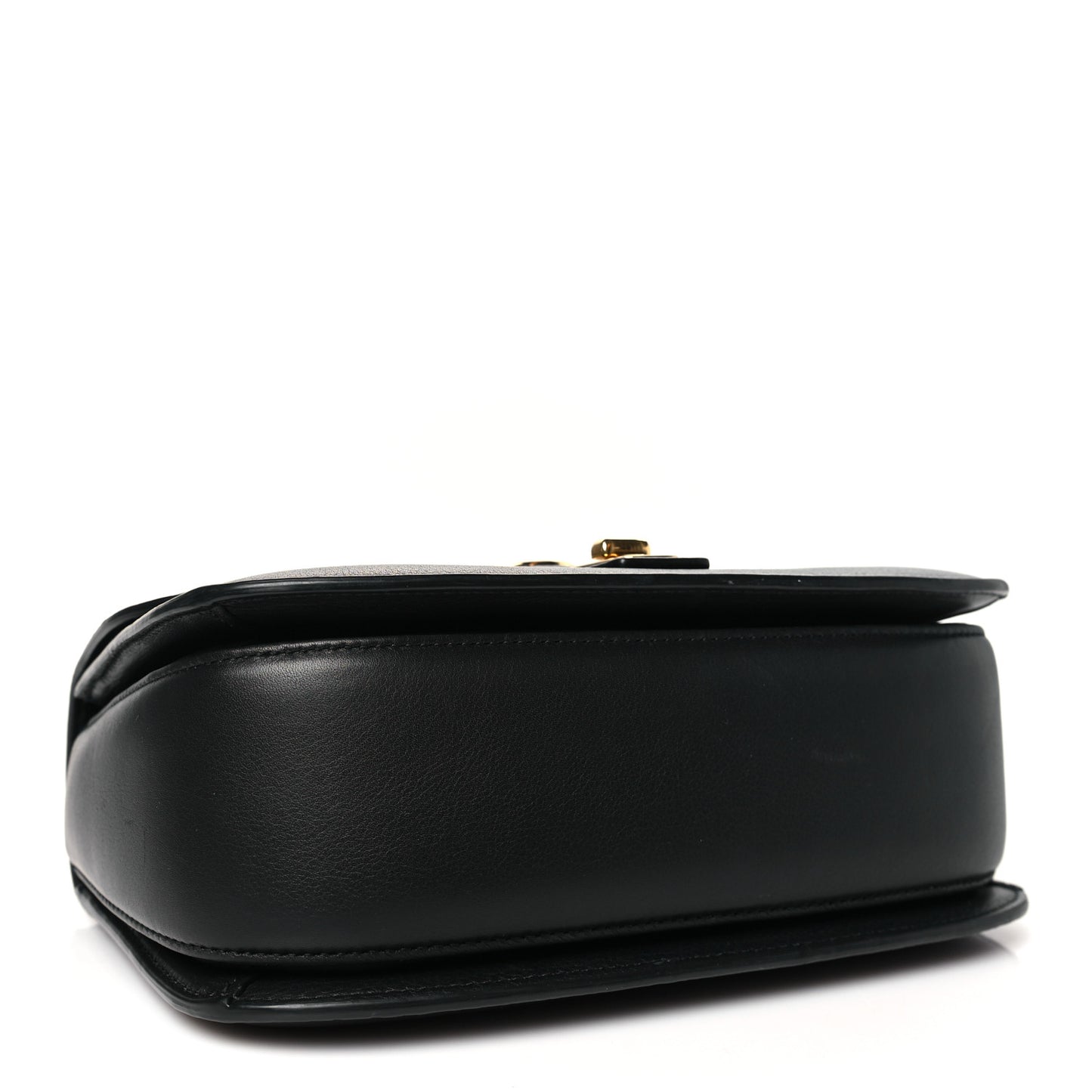 Roxy Calfskin Small Blondie Top Handle Shoulder Flap Bag Black