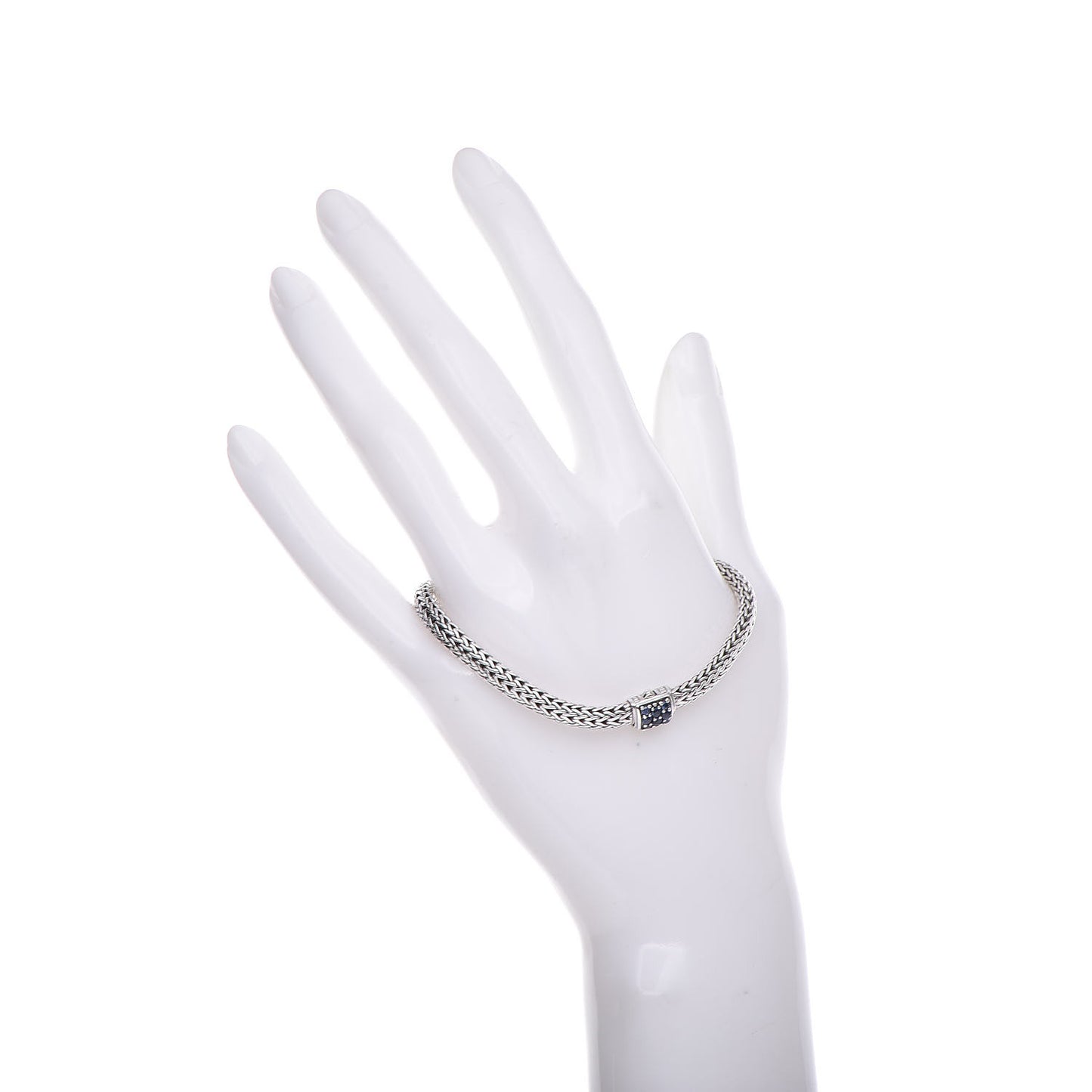 Sterling Silver Blue Sapphire 5mm Classic Chain Bracelet