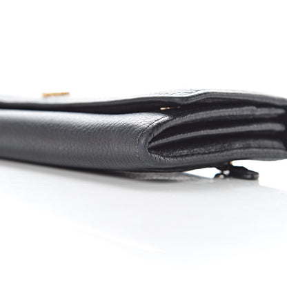 Mulberry Classic Grain Small Tree Continental Wallet Black 9 of 14