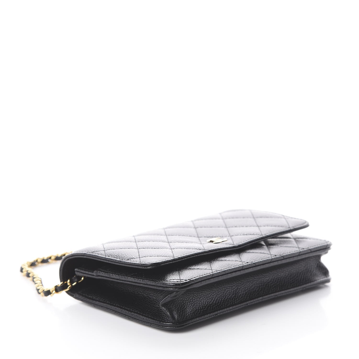 Chanel Caviar Quilted Wallet On Chain WOC Black 3 of 9