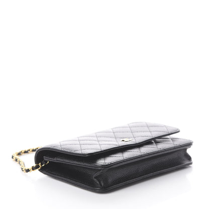 Chanel Caviar Quilted Wallet On Chain WOC Black 3 of 9