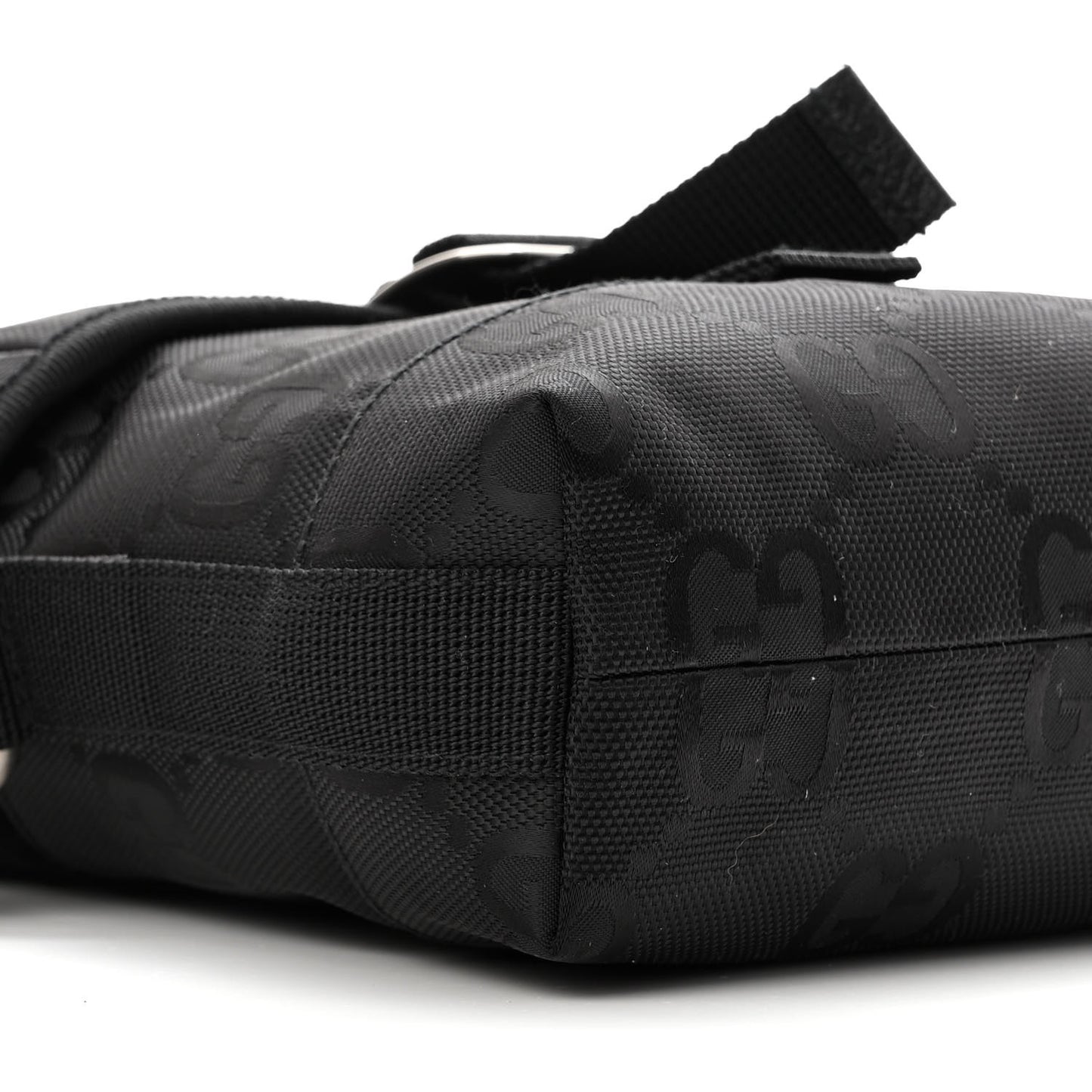 Econyl Nylon Monogram Off The Grid Messenger Bag Black