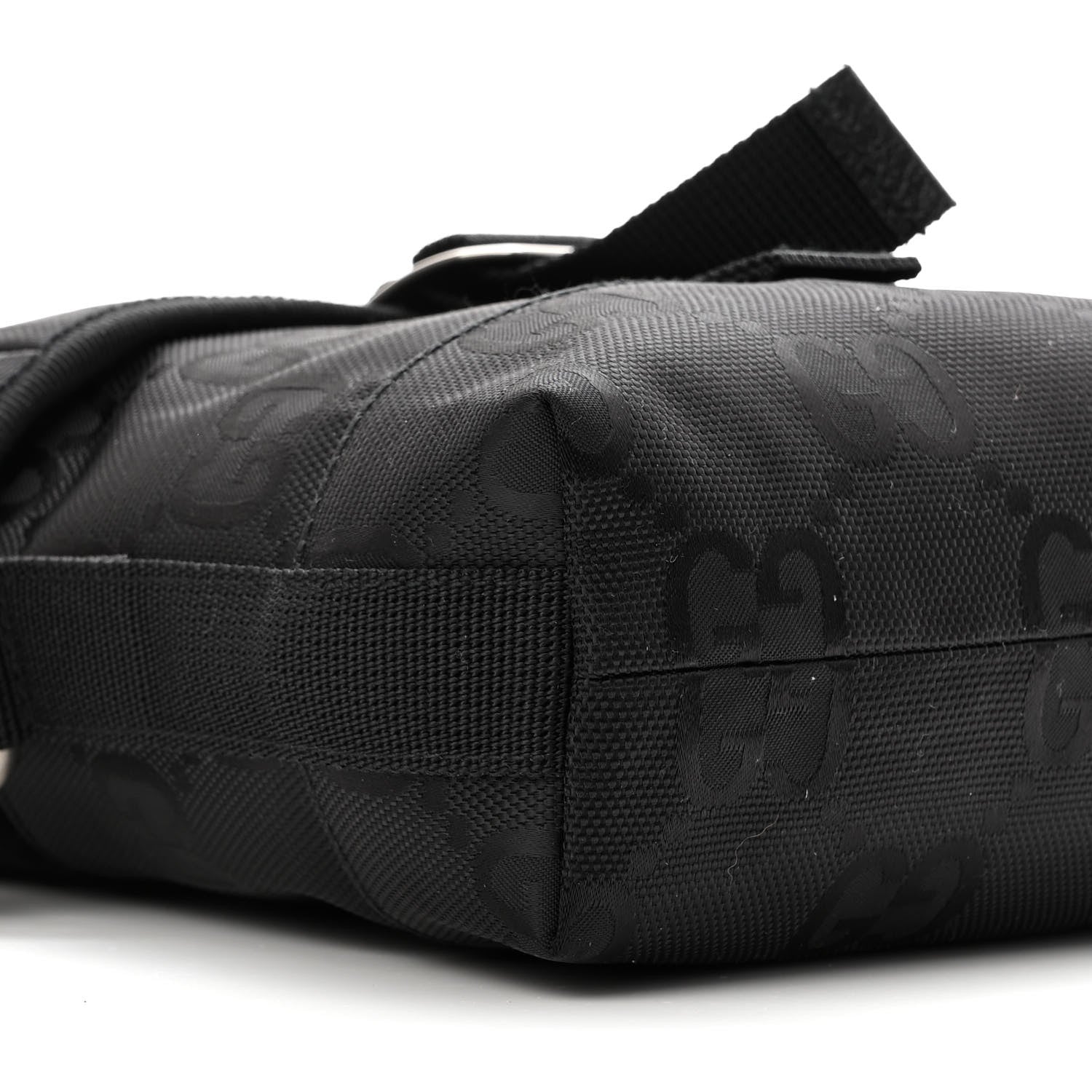 Gucci Econyl Nylon Monogram Off The Grid Messenger Bag Black 9 of 11