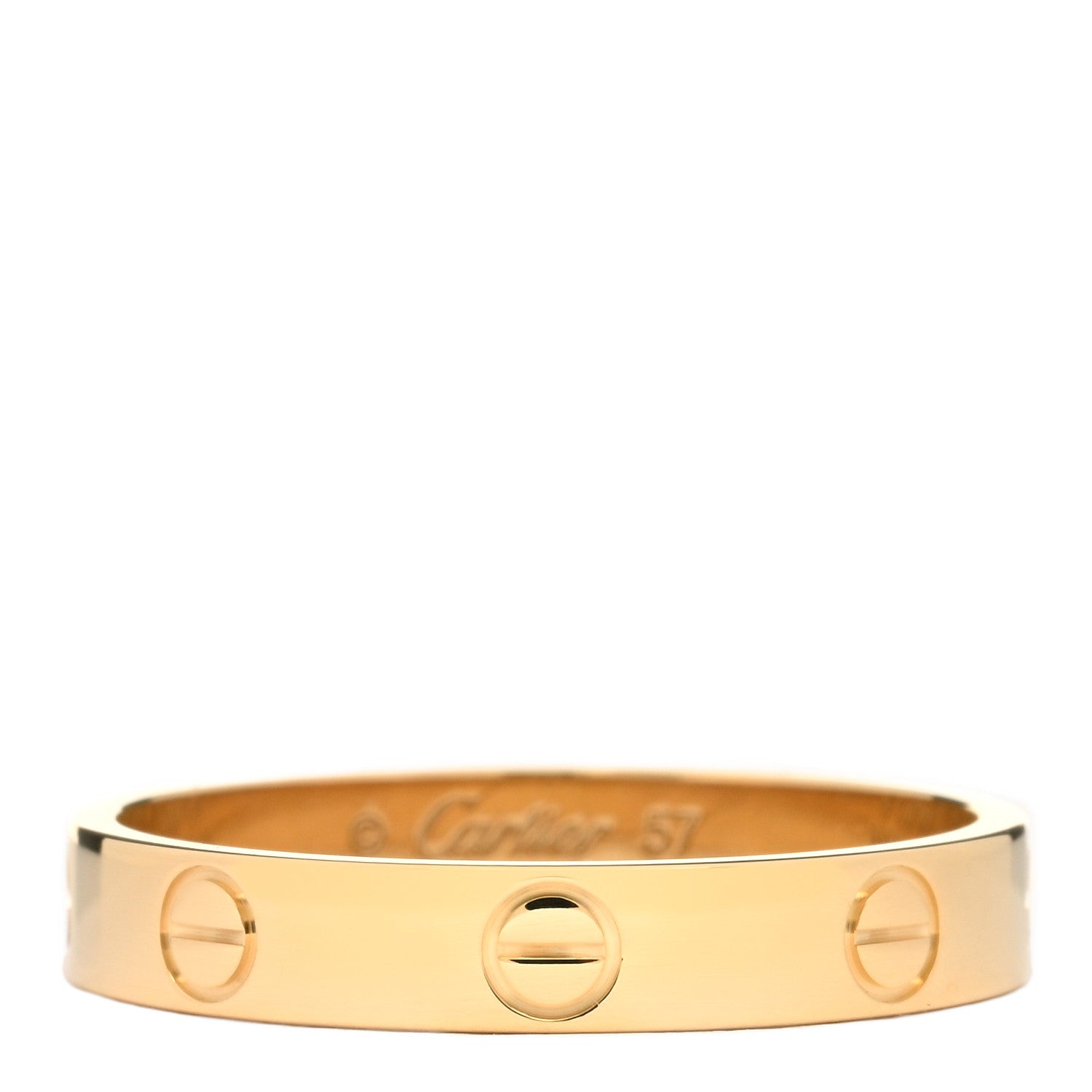 Cartier 18K Yellow Gold 3.5mm LOVE Wedding Band Ring 57 8 1 of 3