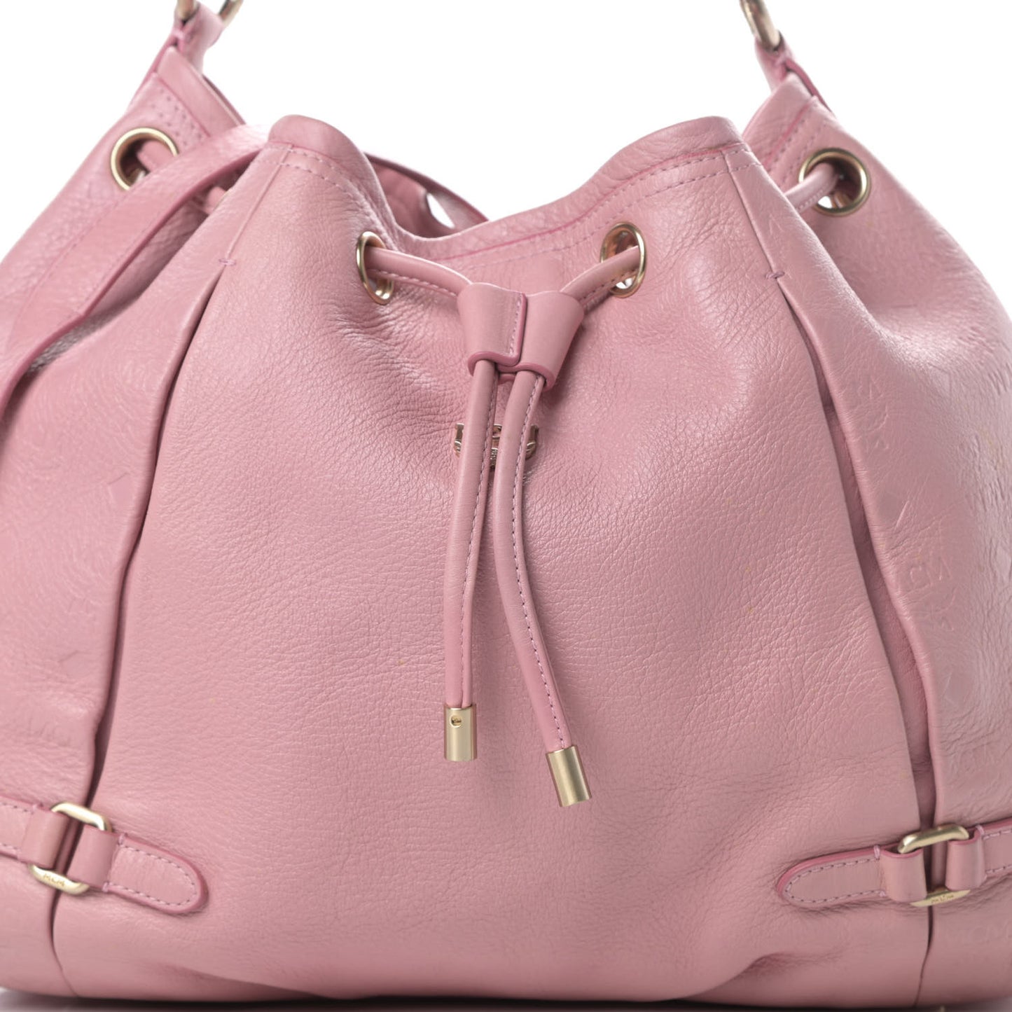 Calfskin Ottomar Drawstring Shoulder Bag Pink