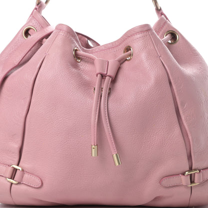MCM Calfskin Ottomar Drawstring Shoulder Bag Pink 9 of 18