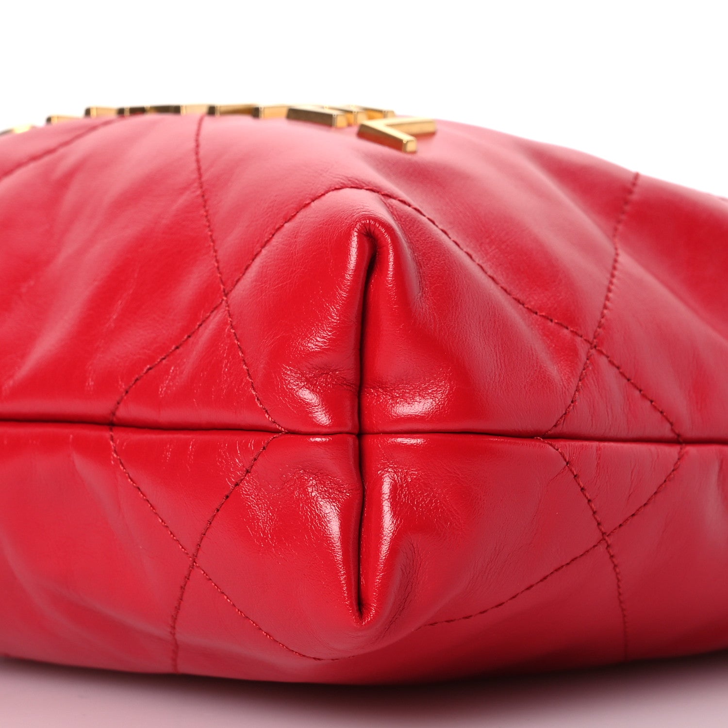 Chanel Shiny Calfskin Quilted Mini Chanel 22 Red 10 of 10