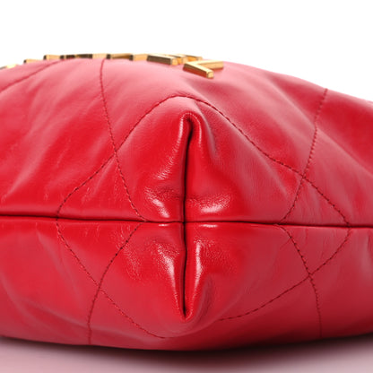 Chanel Shiny Calfskin Quilted Mini Chanel 22 Red 10 of 10