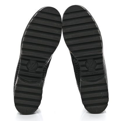 Louis Vuitton Suede Calfskin Monogram Laureate Platform Desert Boots 39.5 Black 5 of 7