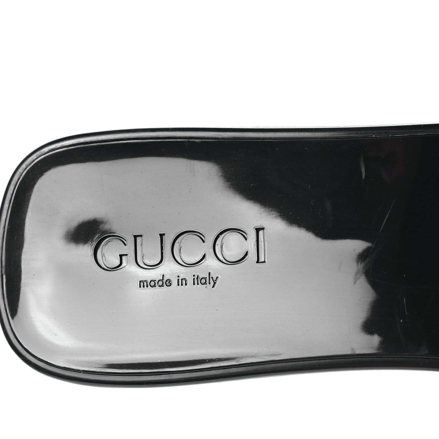 Gucci Rubber Gucci Logo Womens Platform 20/60mm Slide Sandals 38 Black 7 of 7