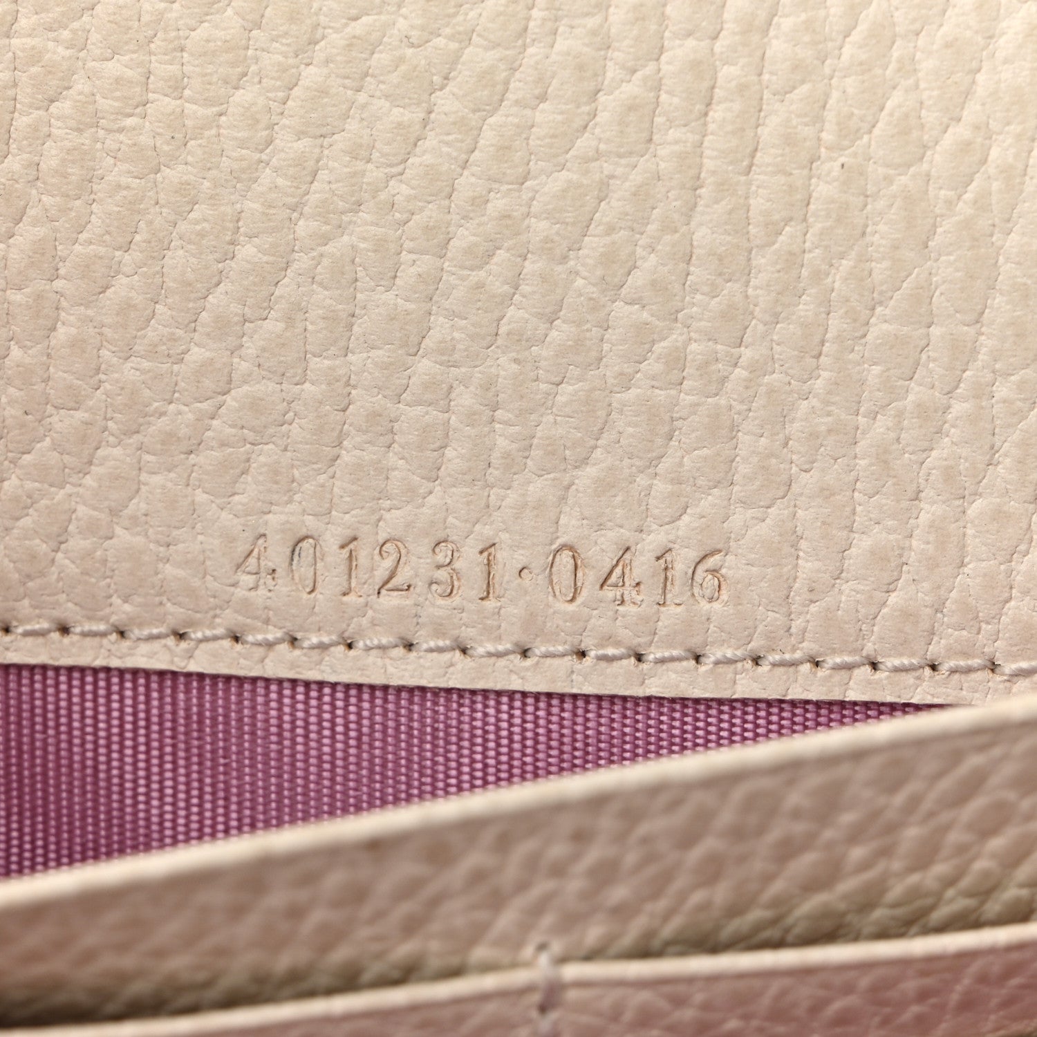 Gucci Dollar Calfskin Mini Dionysus Chain Wallet Mystic White 7 of 11