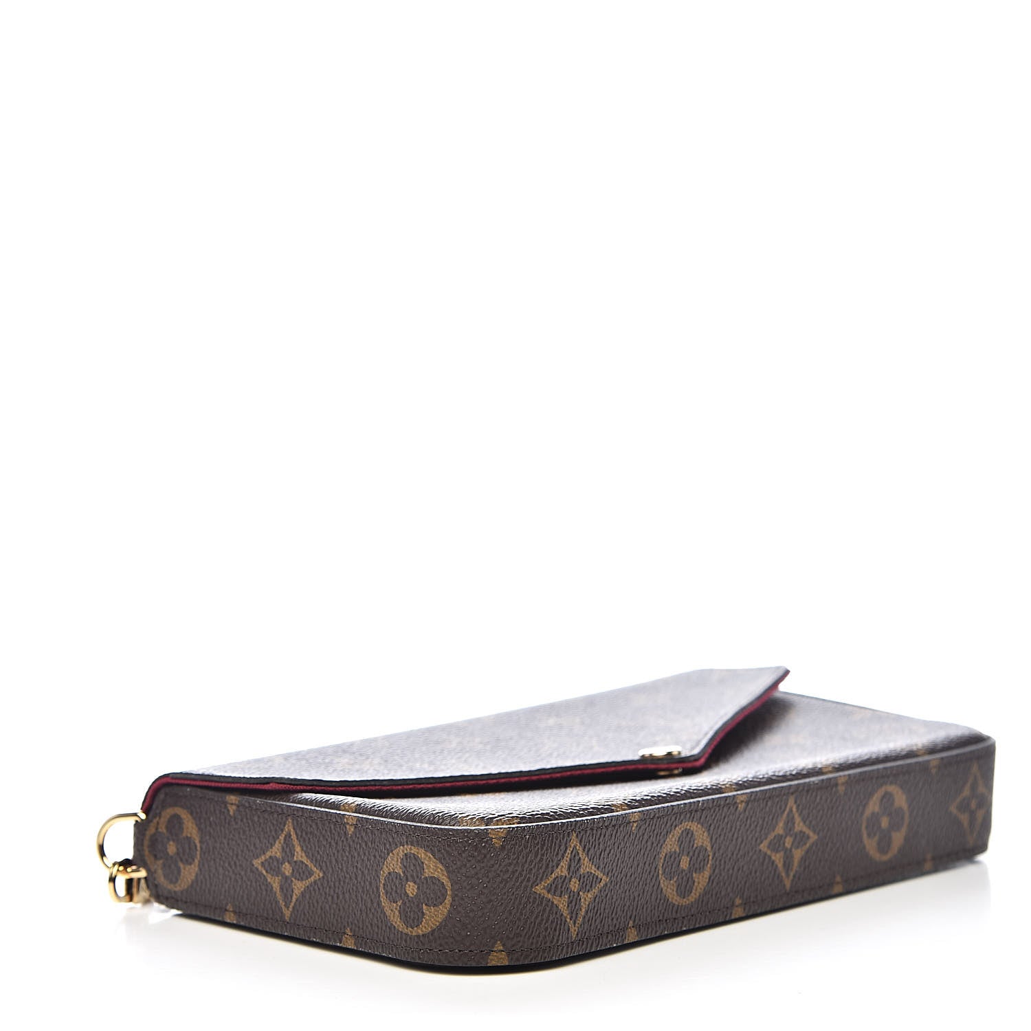 Louis Vuitton Monogram Pochette Felicie Chain Wallet Fuchsia 4 of 13