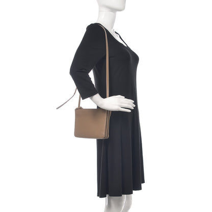 Celine Lambskin Small Trio Crossbody Bag Taupe 2 of 13