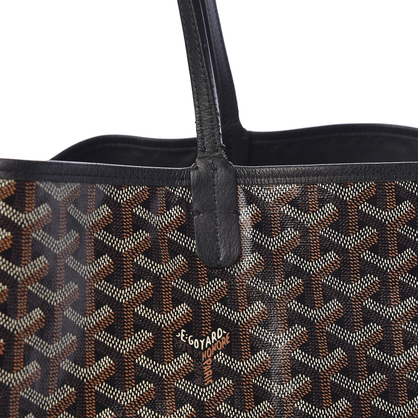 Goyardine Reversible Anjou GM Black