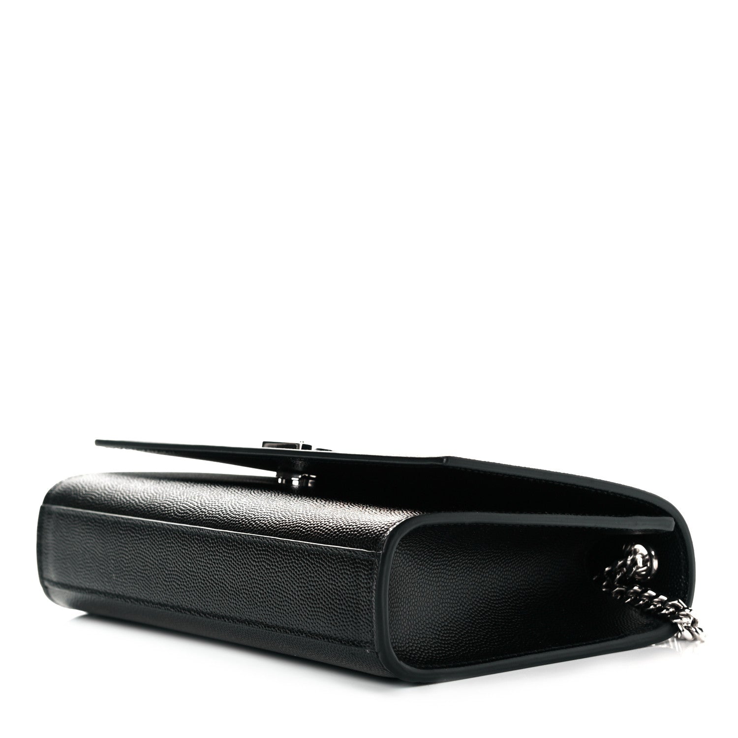 Saint Laurent Grain De Poudre Small Monogram Kate Satchel Black 4 of 7