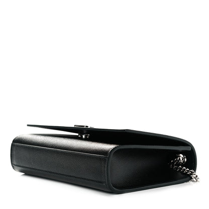 Saint Laurent Grain De Poudre Small Monogram Kate Satchel Black 4 of 7