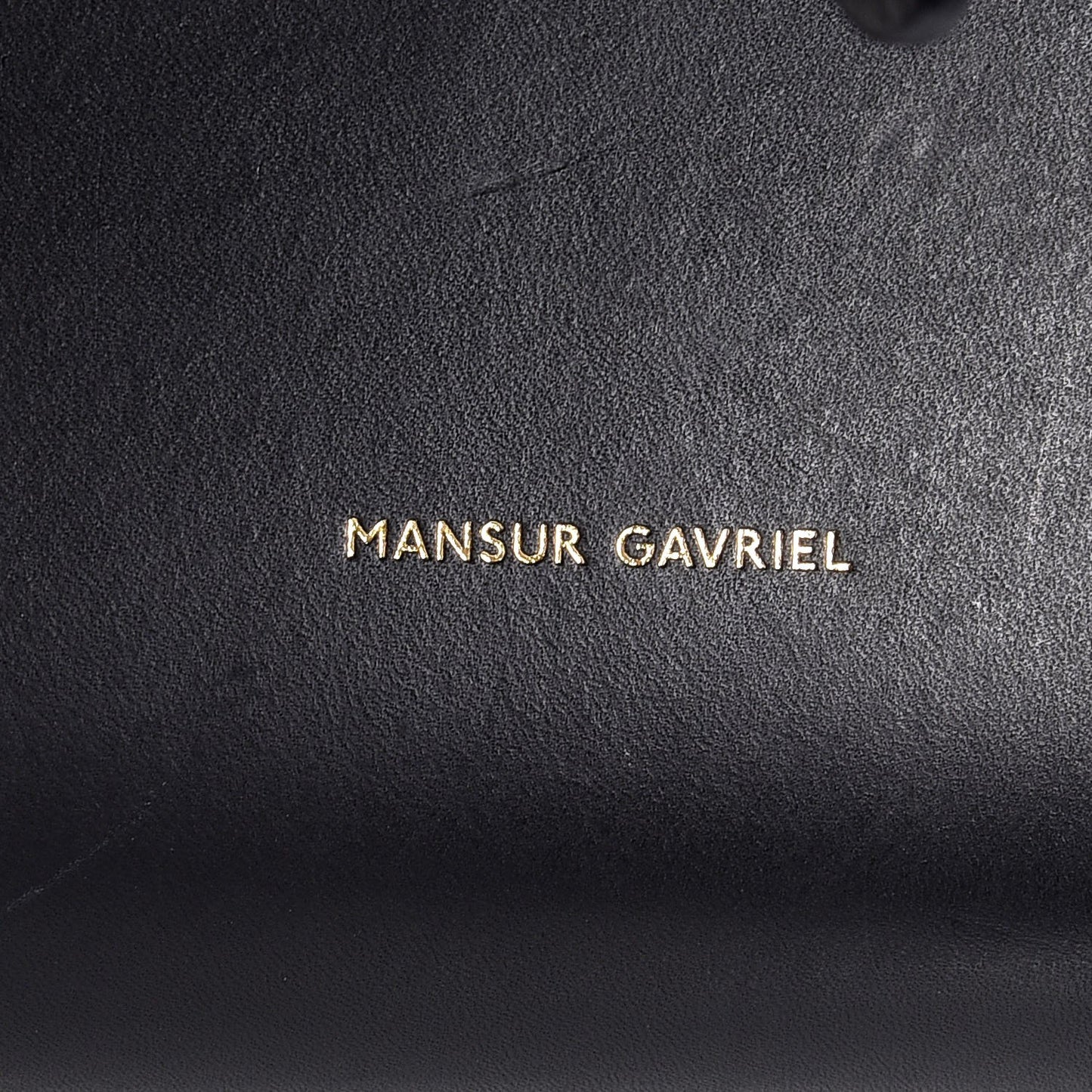 Vegetable Tanned Calfskin Bucket Bag Black Flamma