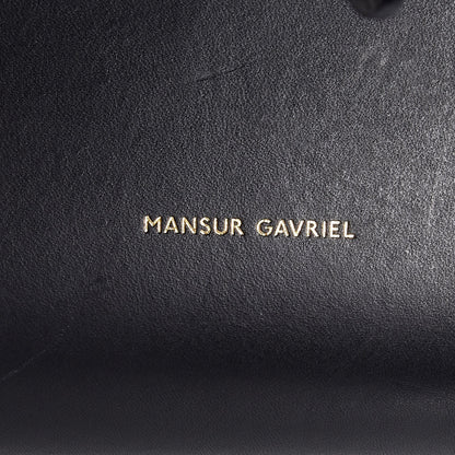 Mansur Gavriel Vegetable Tanned Calfskin Bucket Bag Black Flamma 8 of 10