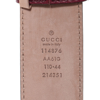 Gucci Guccissima Signature Interlocking G 40mm Belt 110 44 Classic Ruby 3 of 5