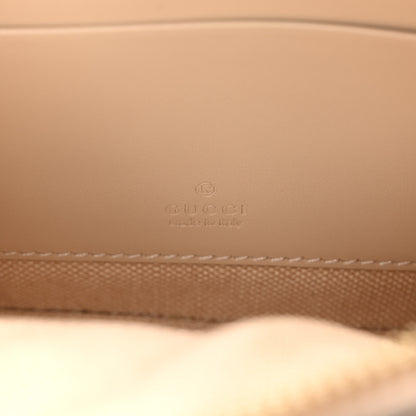Gucci Calfskin GG Super Mini Debossed Chain Wallet Light Beige 6 of 10