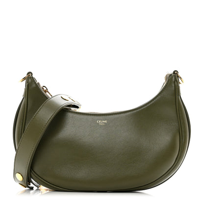 Celine Smooth Calfskin Medium Strap Ava Shoulder Bag Dark Olive 1 of 10