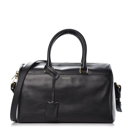 Saint Laurent Calfskin Classic Duffle 6 Black 3 of 36