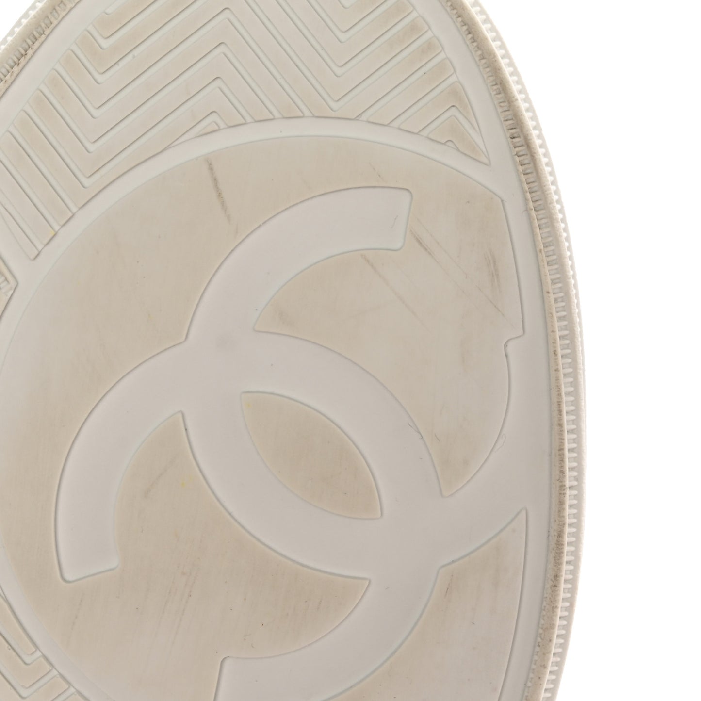 Calfskin CC Womens Sneakers 36 White