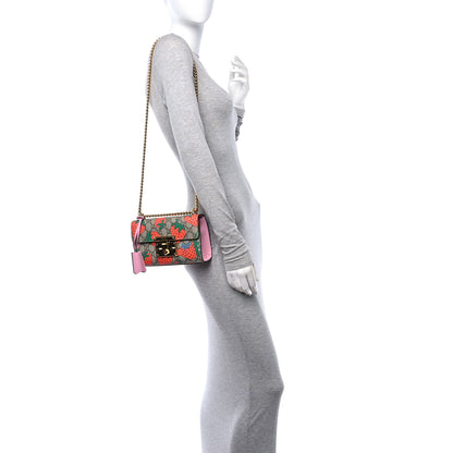 Gucci GG Supreme Monogram Strawberry Small Padlock Shoulder Bag 2 of 12