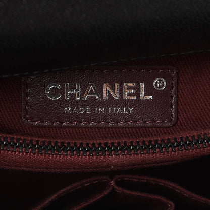 Chanel Caviar Chevron Quilted Small Coco Handle Flap So Black 7 of 8