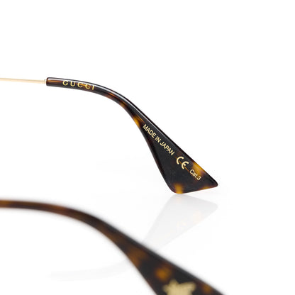 Gucci Metal Round Frame Sunglasses GG0061S Green Red 6 of 8
