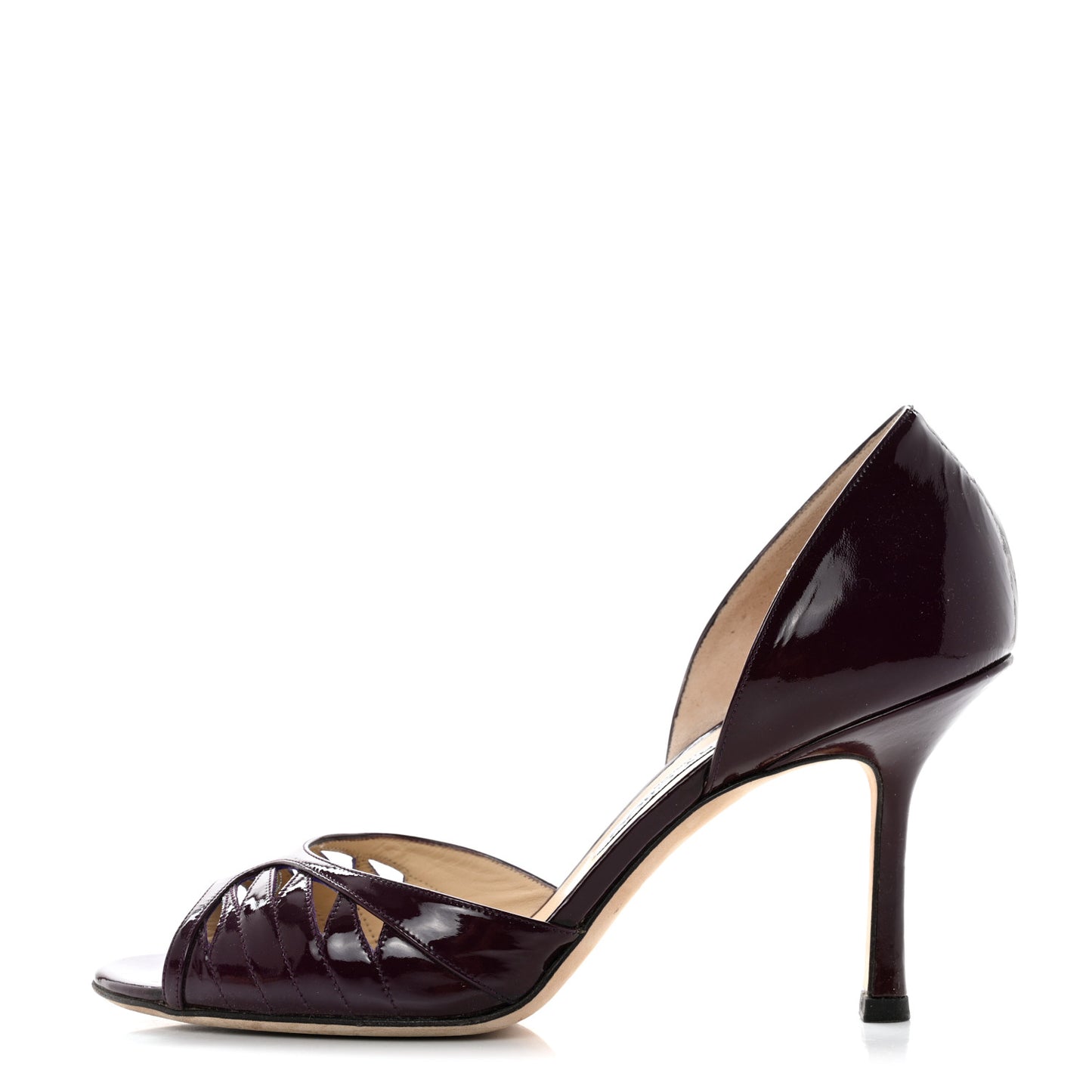Patent Trinity Heels 38.5 Purple