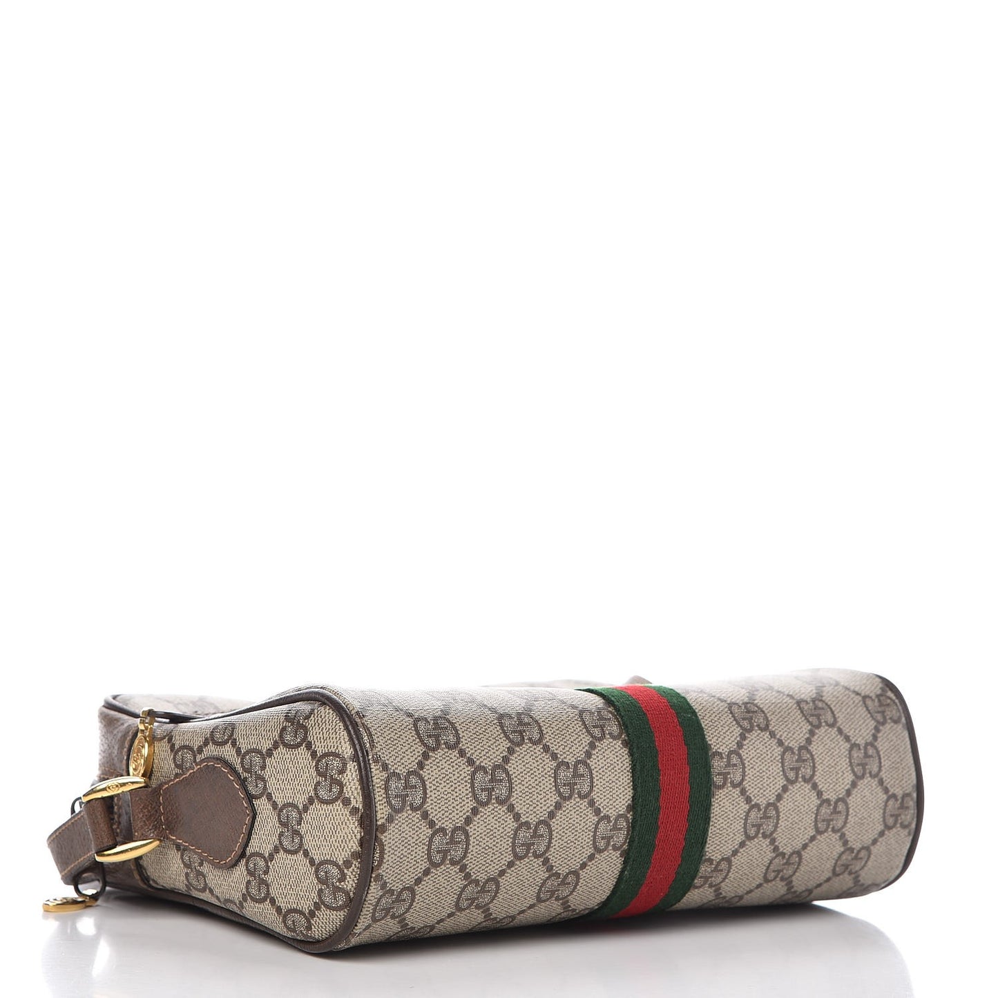 GG Plus Monogram Web Small Shoulder Bag Brown