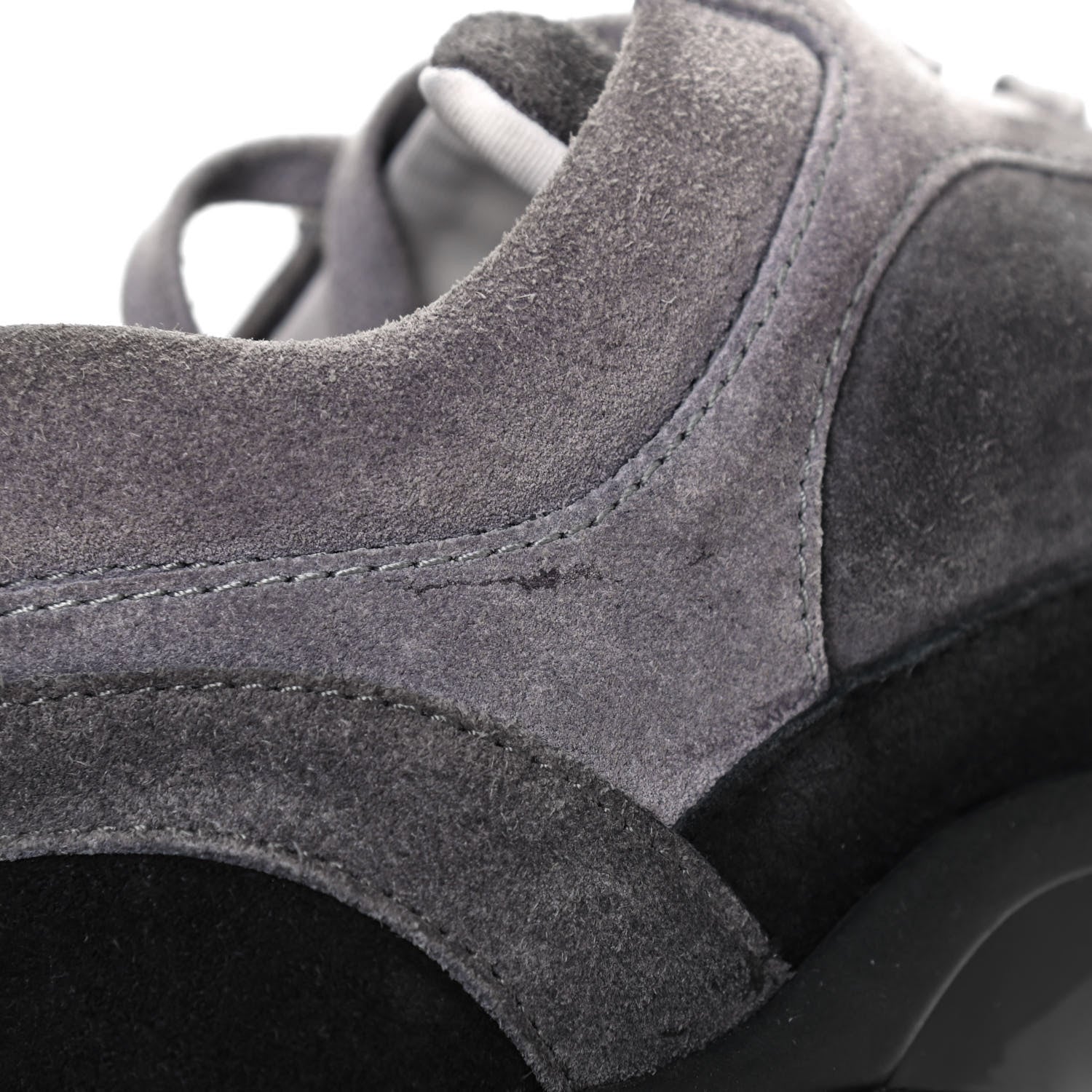 Chanel Suede Calfskin CC Sneakers 35 Grey 10 of 11
