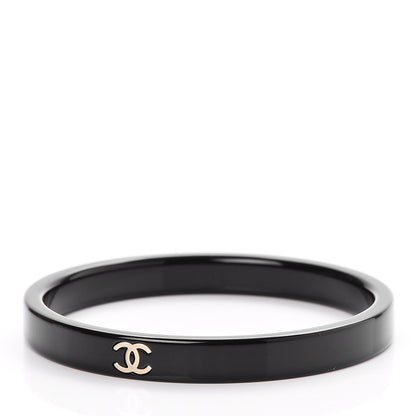 Chanel Resin Metal CC Bangle Black 3 of 4