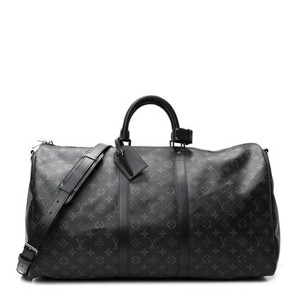 Louis Vuitton Monogram Eclipse Keepall Bandouliere 55 1 of 9