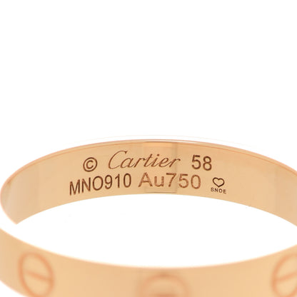Cartier 18K Yellow Gold 3.5mm LOVE Wedding Band Ring 58 8.25 4 of 5