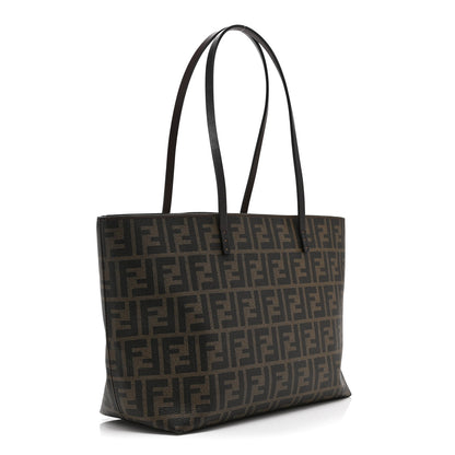 Fendi Zucca Spalmati Small Roll Tote Tobacco Moro 3 of 10