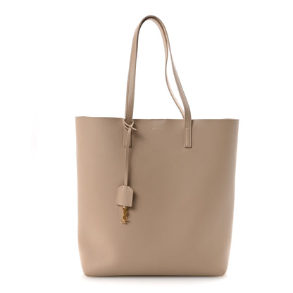 Saint Laurent Calfskin North-South Shopping Tote Dark Beige 1 of 10